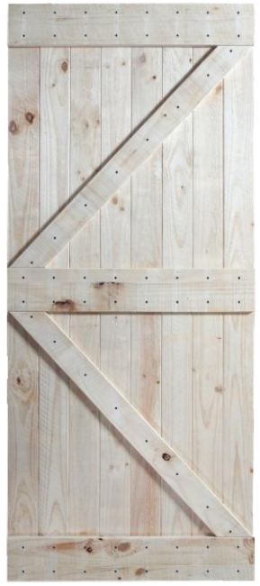 DIY Pine wooden door