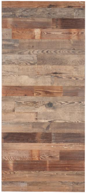 Recycled wood wooden door