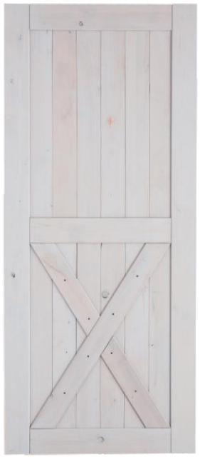 White painting wooden door
