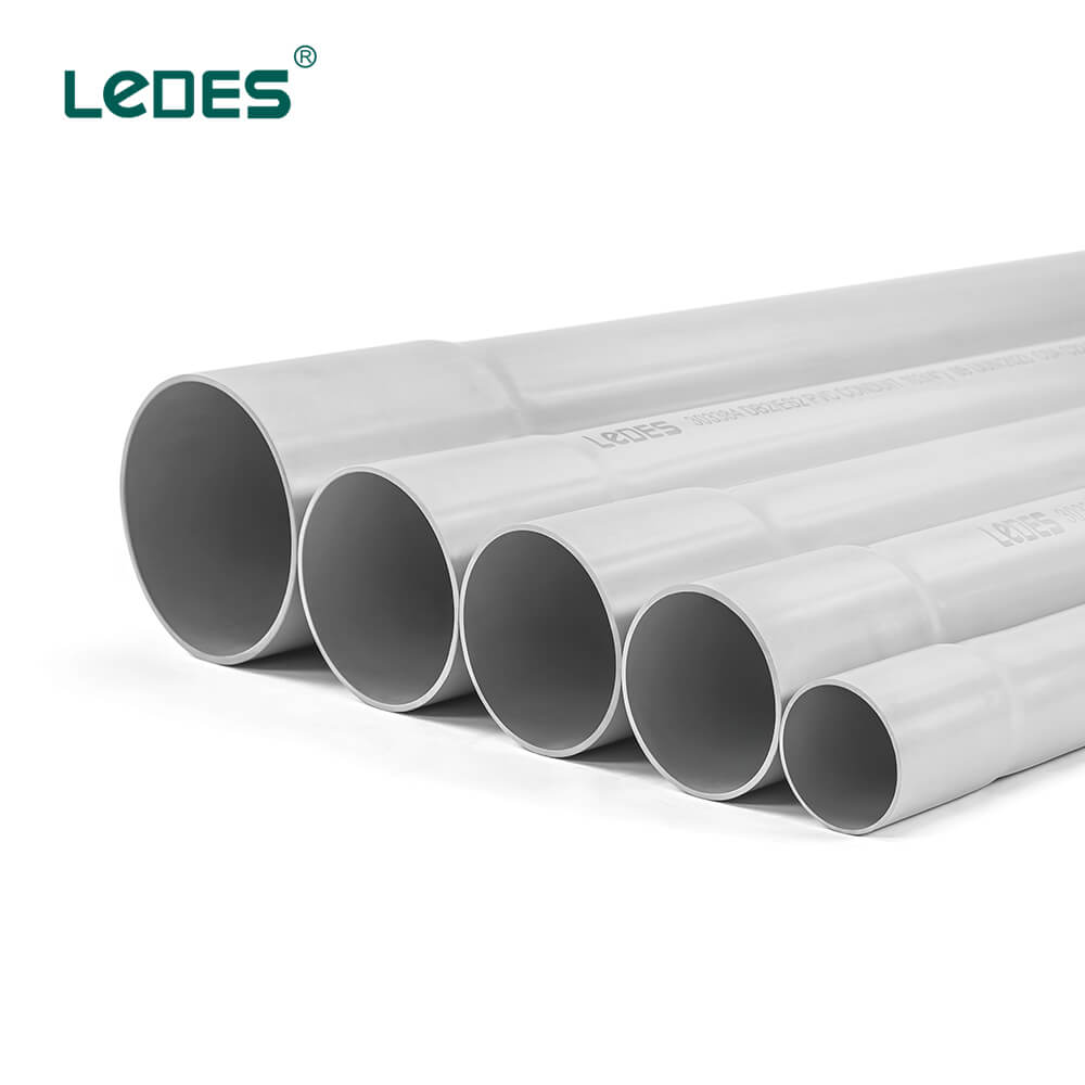 LEDES 4 inch CSA standard PVC direct burial pipe DB2 cable duct utility plastic tube