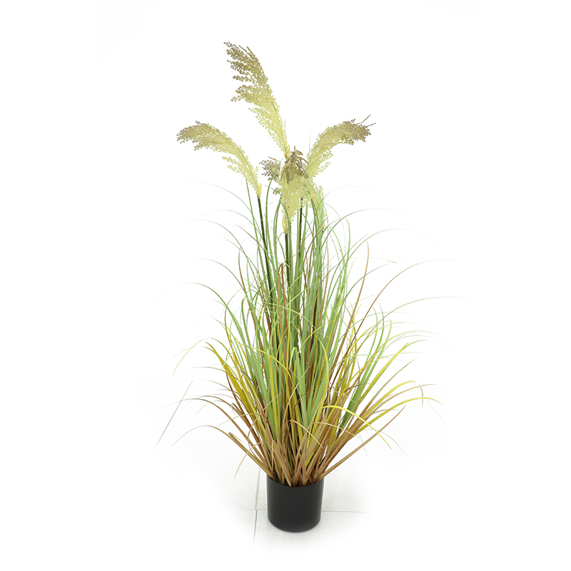 Indoor Decorative Artificial outdoor Plastic Onion Grass Weeds Reeds Grass For Indoor Decoration