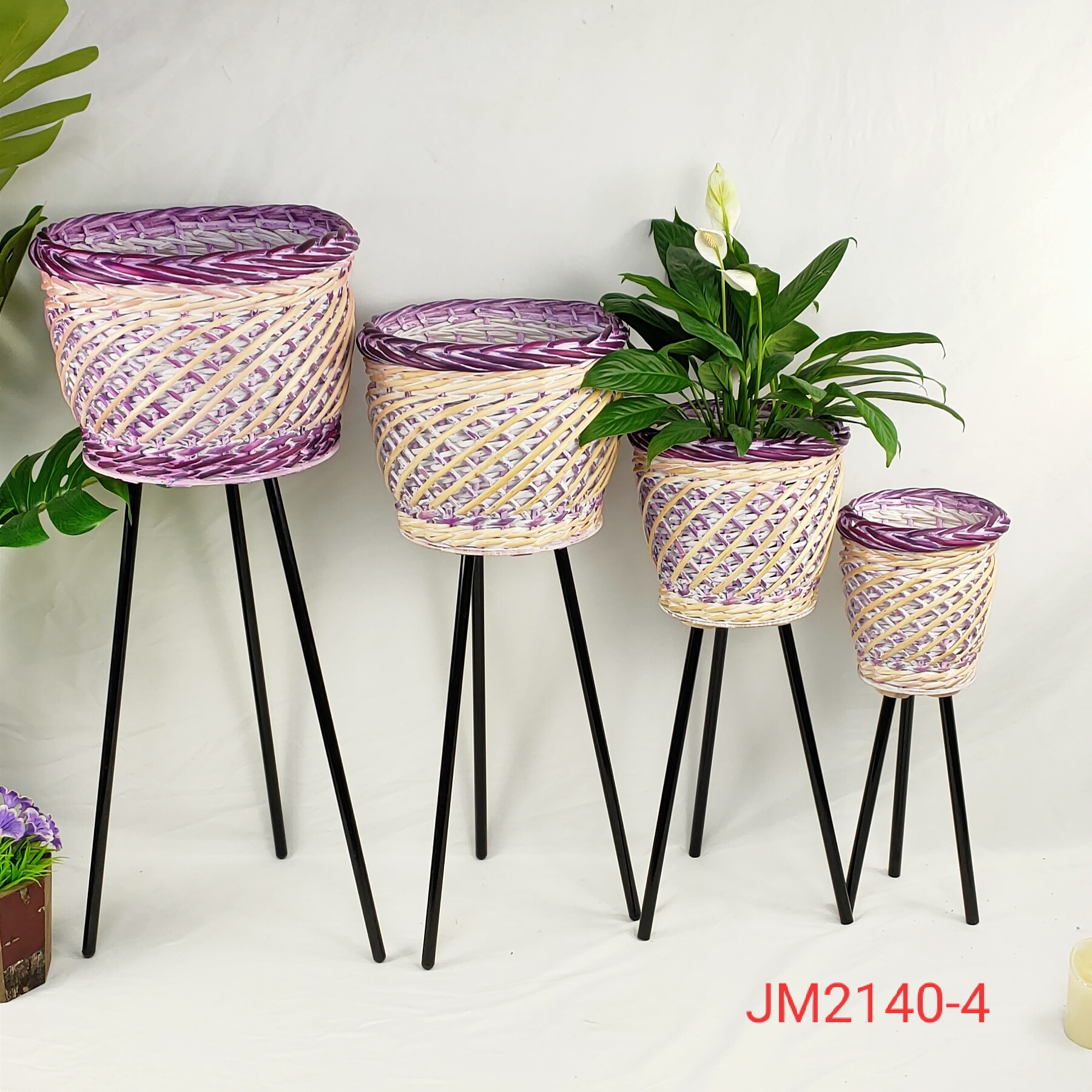 Flower pot, planter, woving basket, storage basket, flower basket, plants, woving flower pot