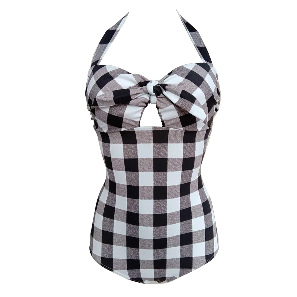 DGLT-2020 Ladies halter swimwear women's one piece cut out design sexy swimwear print beachwear