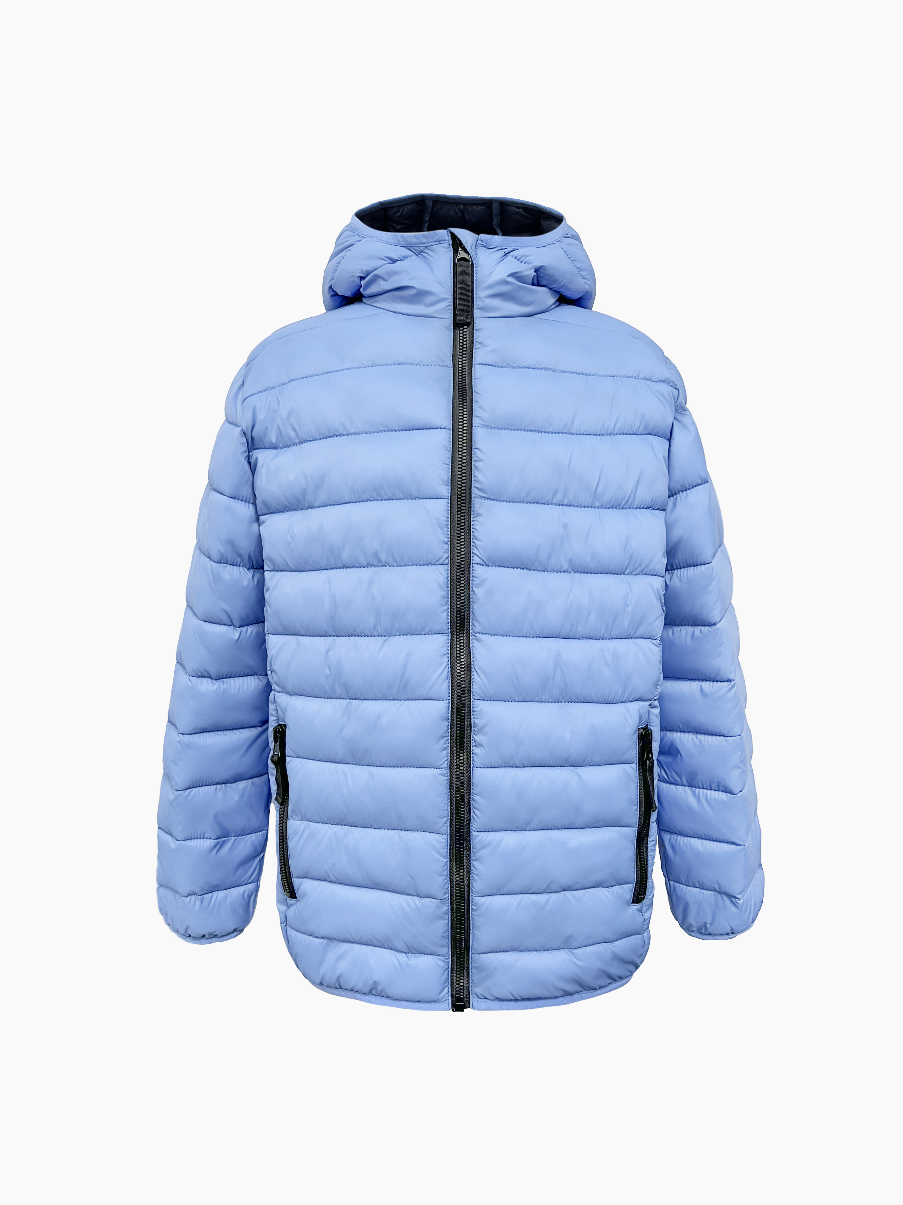 Hitex Boy's Woven Fake Down Padded Basic Jacket With Hood