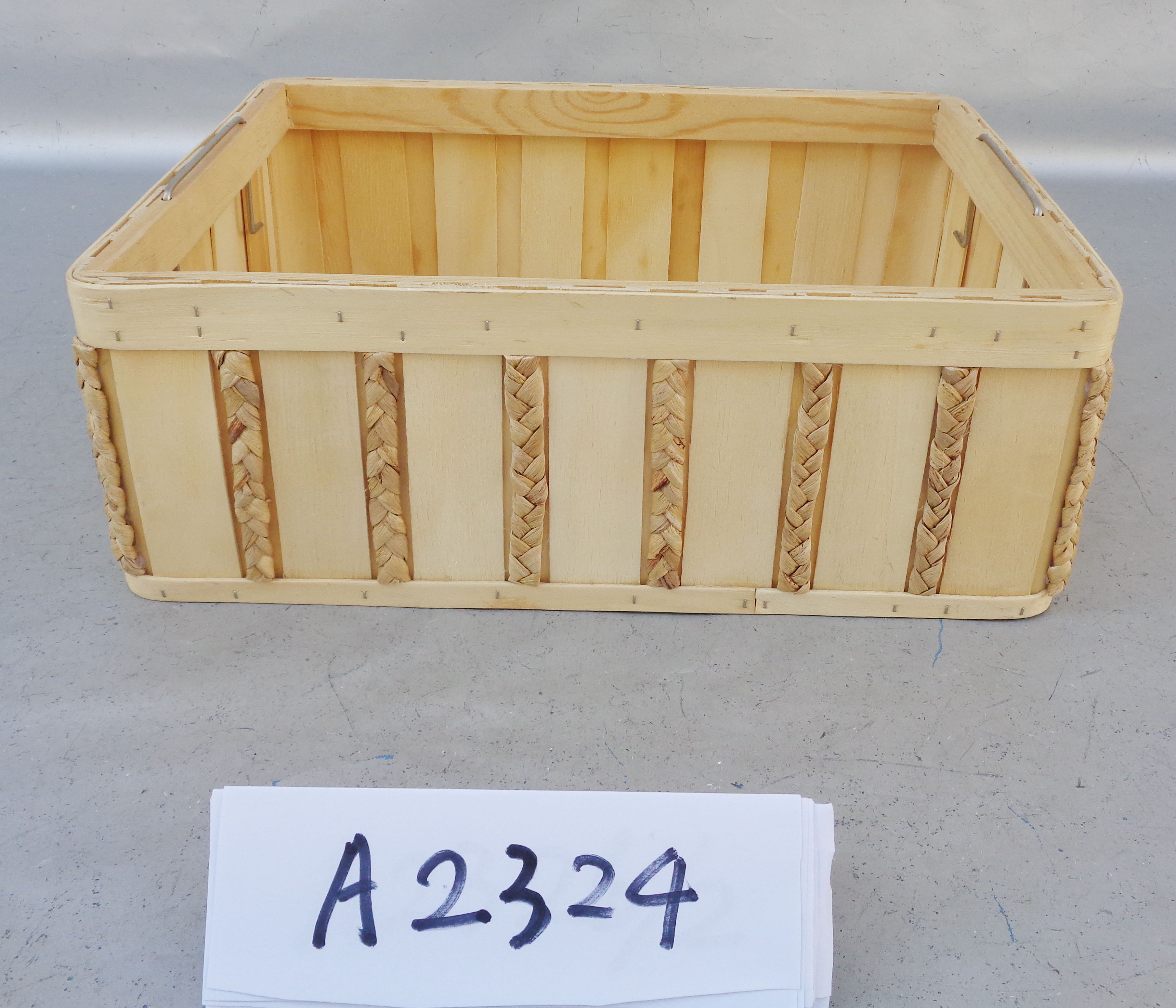 Wooden storage box