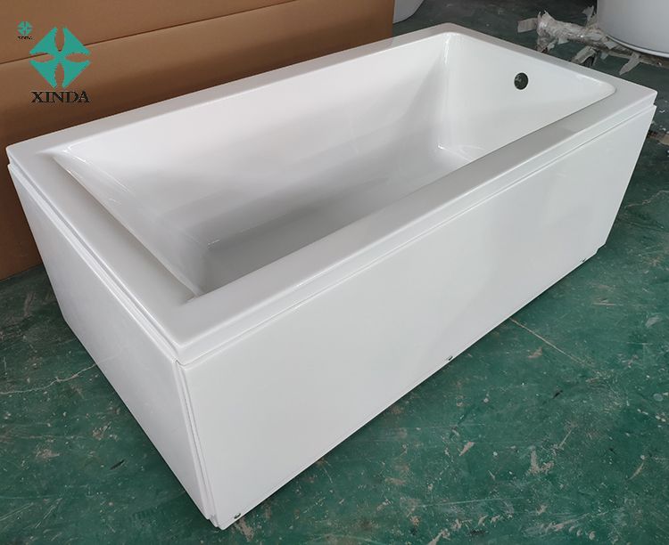 Acrylic bathtub with panels