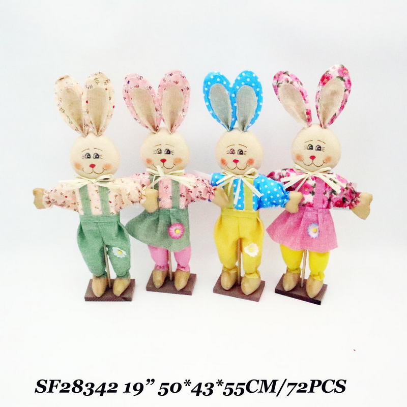 19 Inch Easter Decor Bunny Indoor On Tabel Standing