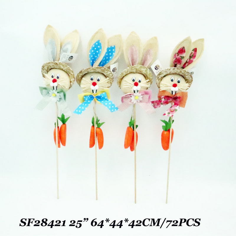 25 Inch Easter Decoration Outdoor Indoor Rabbit Head Pick