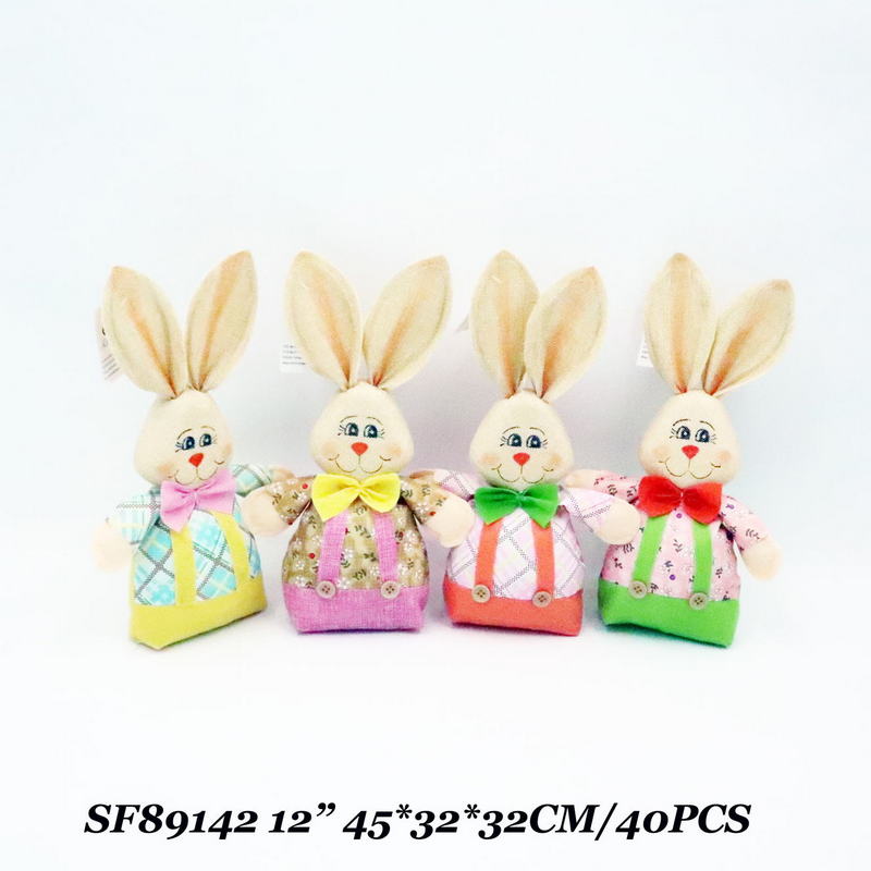 12 Inch Easter Rabbit Decoration Indoor On Tabel Standing