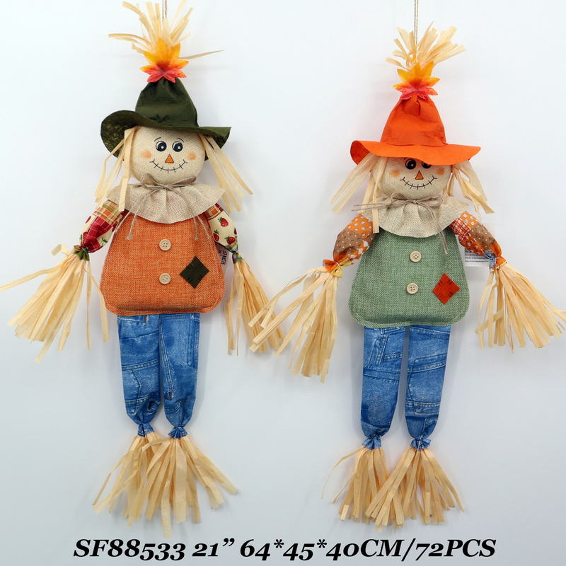 21 Inch Fall Harvest Halloween Garden Decoration Scarecrow Hanging