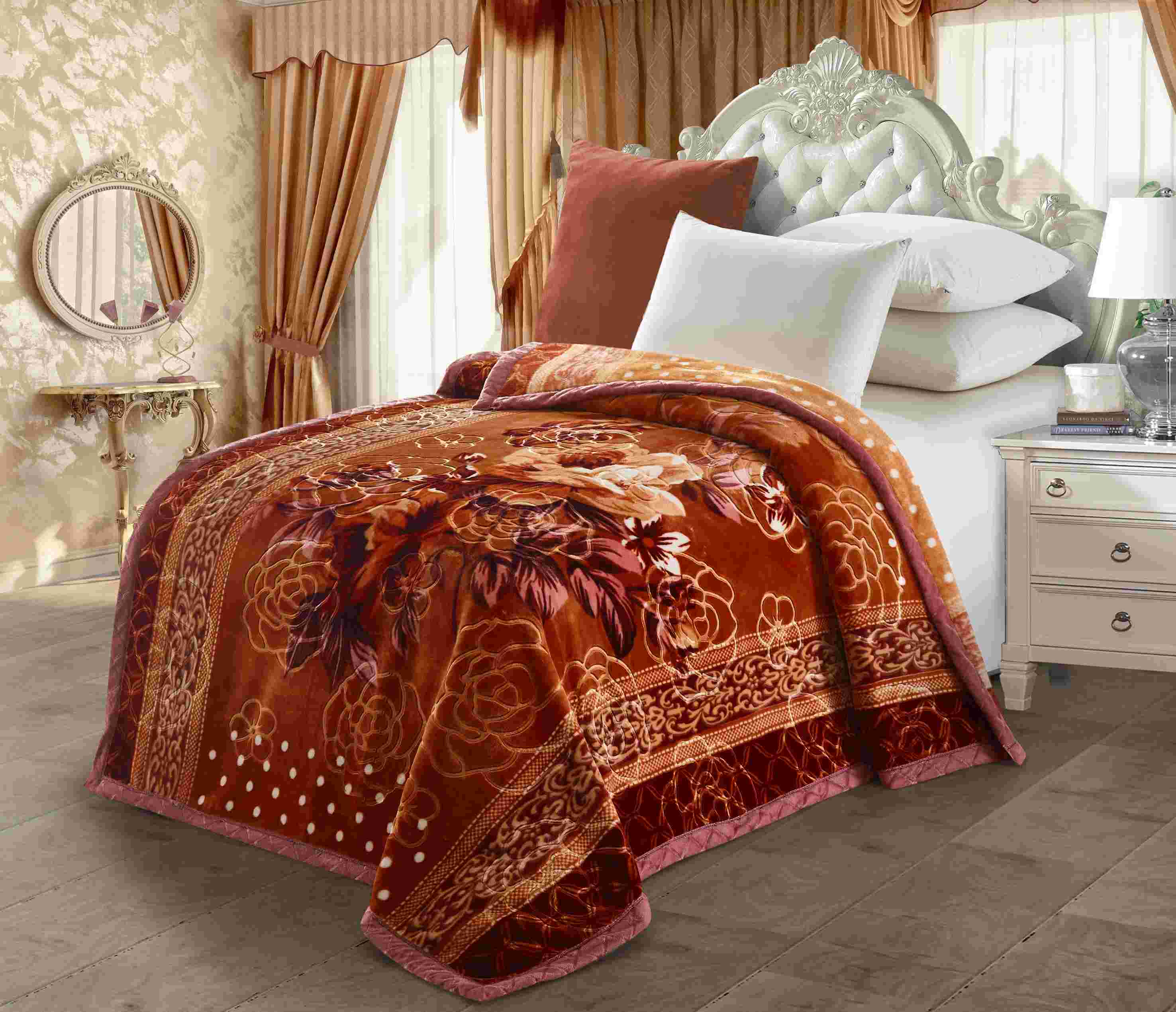 Raschel blanket , mink blanket