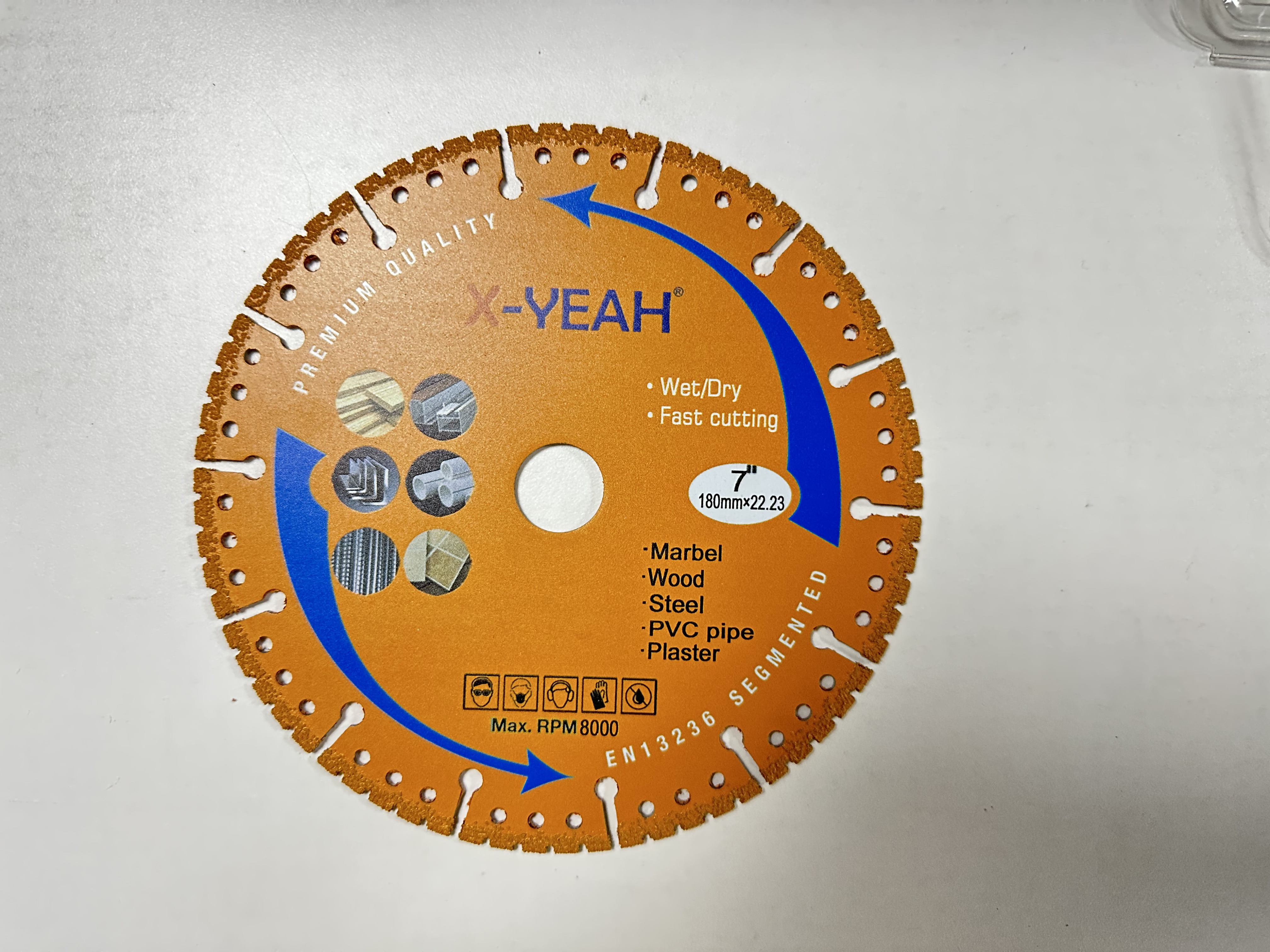 X-Yeah 180mm Vacuum brazed diamond saw blade All Purpose Cutting Blades 7 Inch Cut Off Wheels