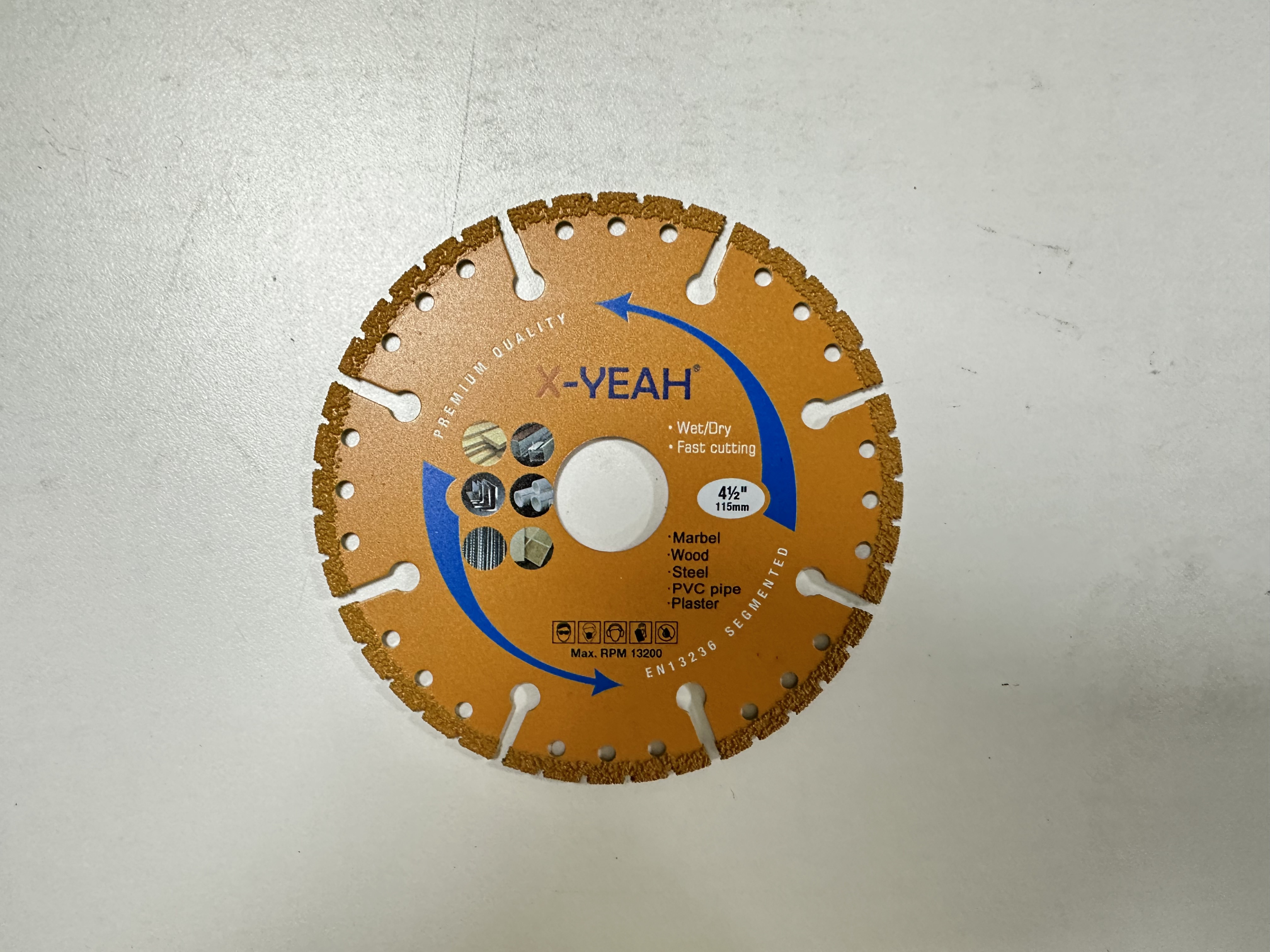 X-Yeah 115mm Vacuum brazed diamond saw blade All Purpose Cutting Blades 7 Inch Cut Off Wheels