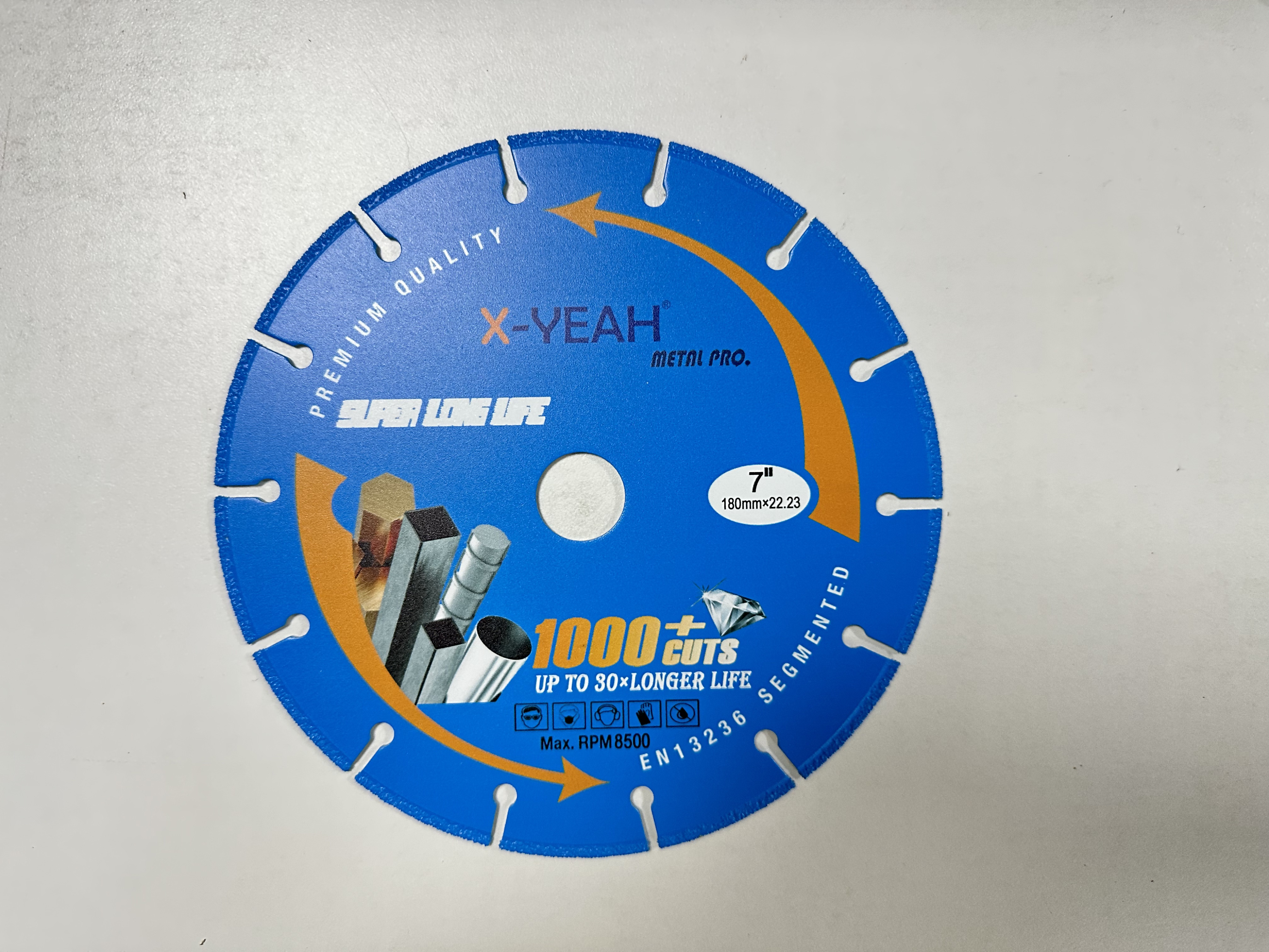 X-Yeah 180mm Vacuum brazed Segment diamond saw blade metal Cutting Blades 7 Inch Cut Off Wheels