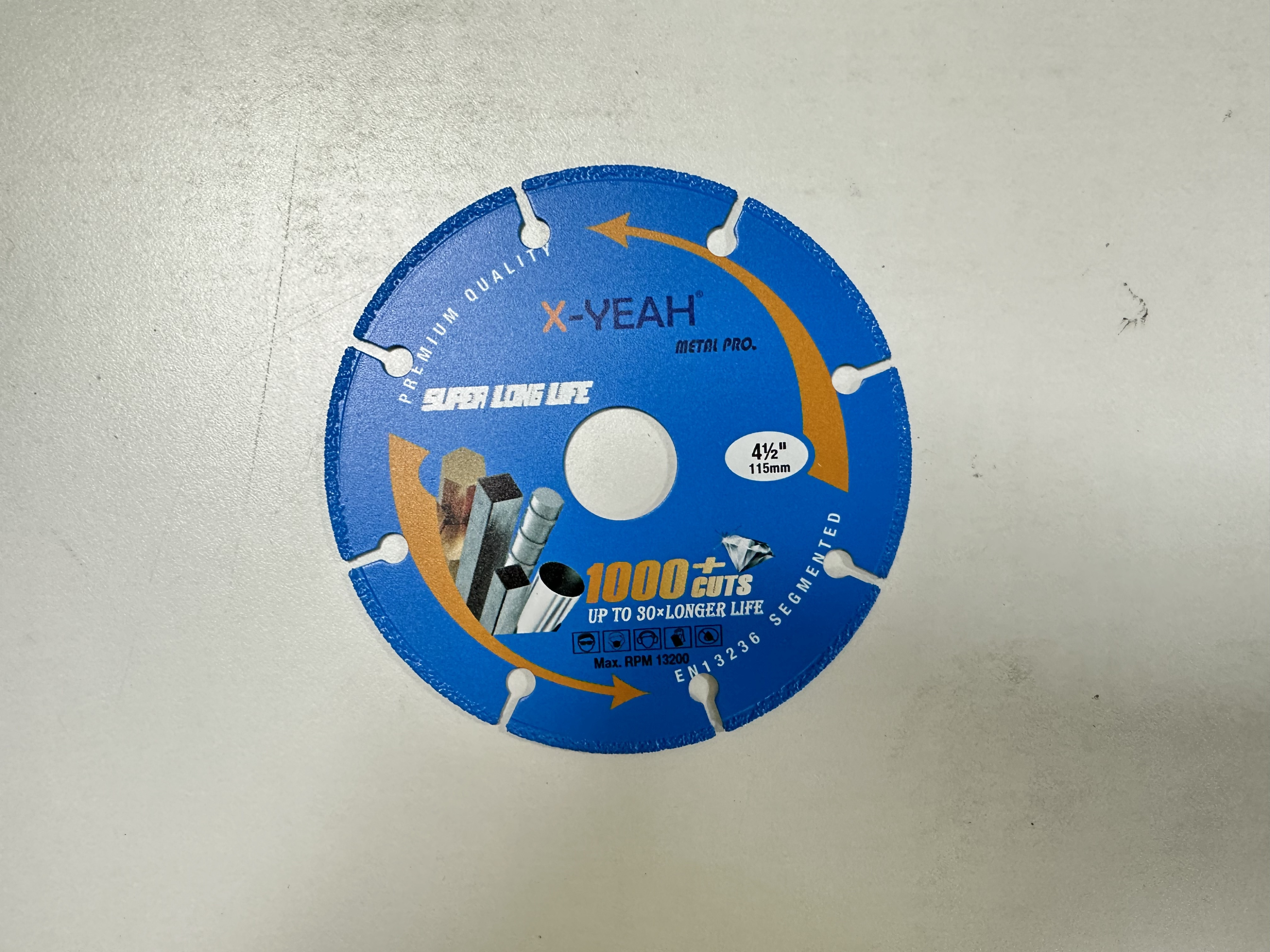 X-Yeah 115mm Vacuum brazed Segment diamond saw blade metal Cutting Blades 7 Inch Cut Off Wheels