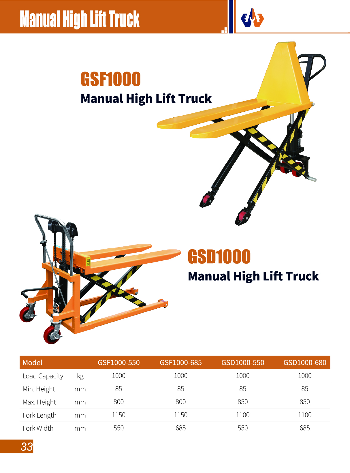 high lift pallet truck