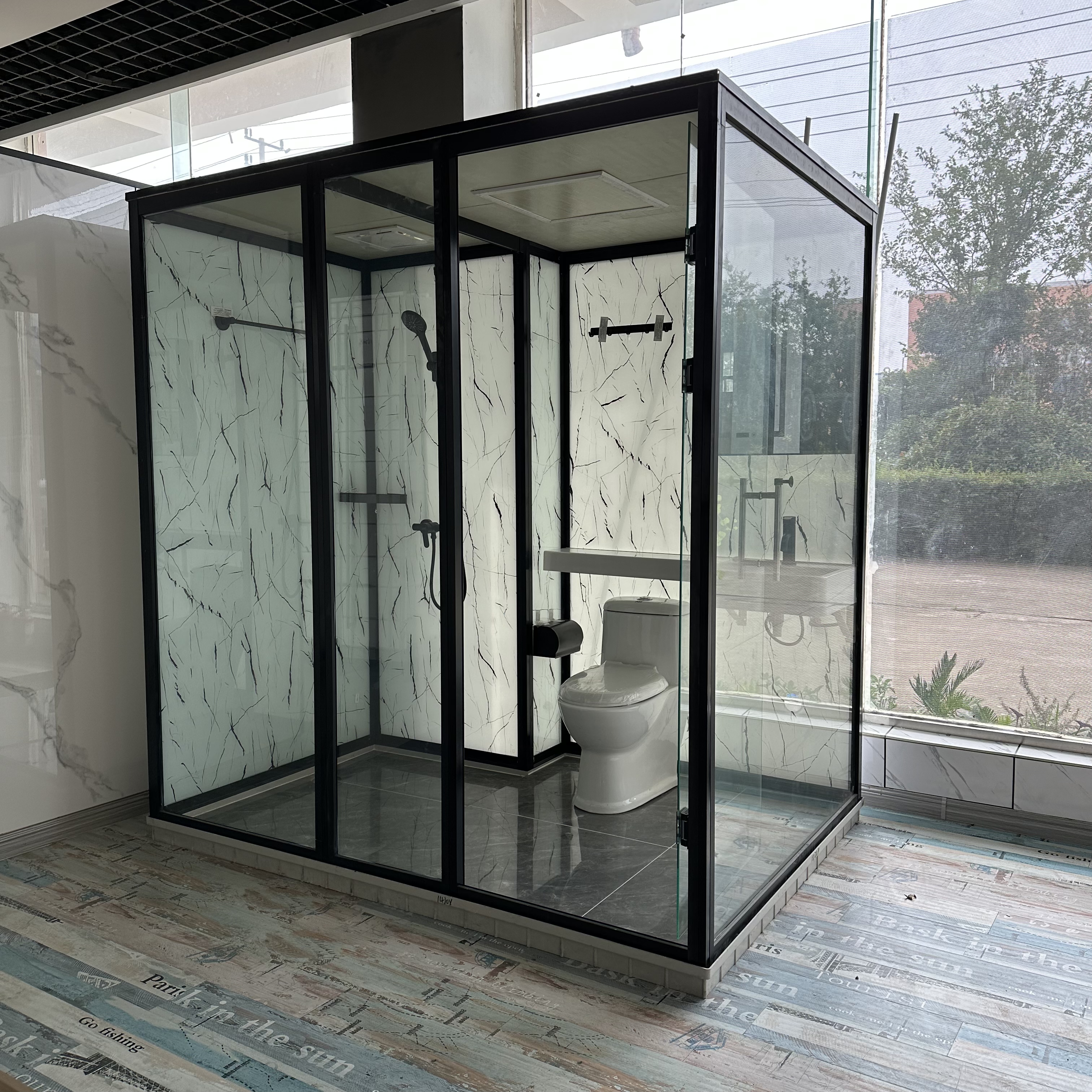 SMC modular bathroom unit