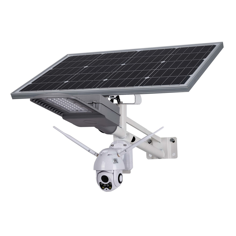 Outdoor solar street light with camera 4G