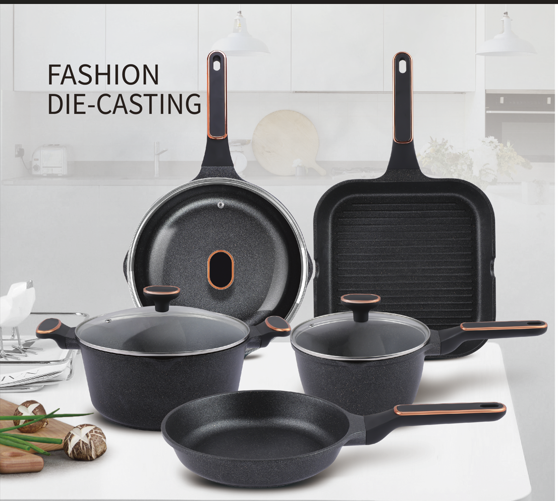 Fashion Die-casting aluminum cookware