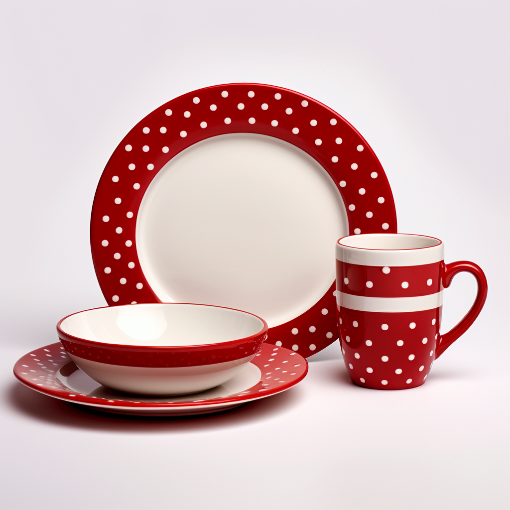 Festive Christmas dinner plate set