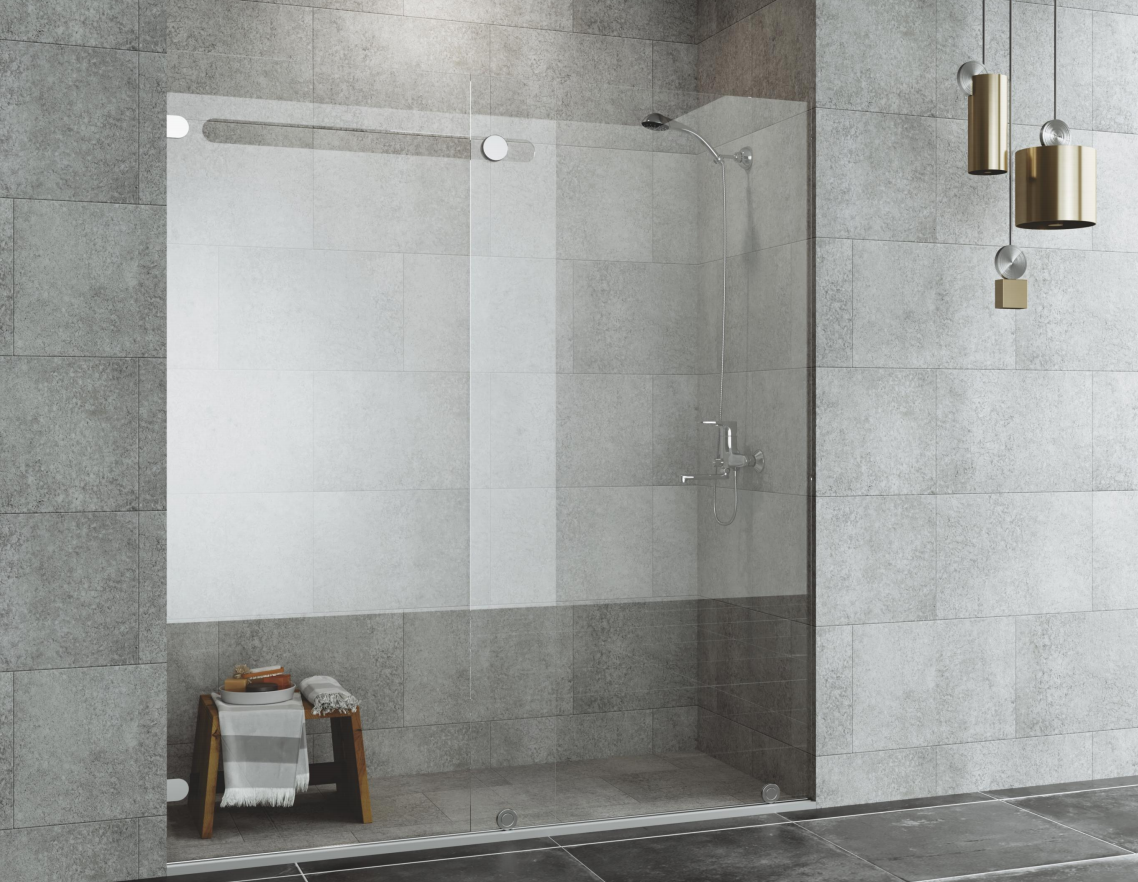 Modern and minimal shower room