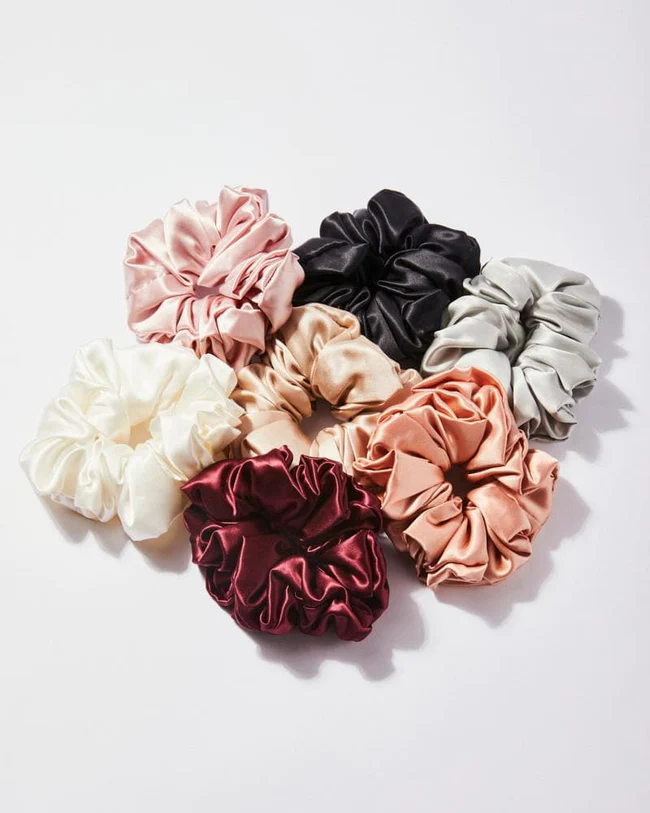 Silk scrunchies