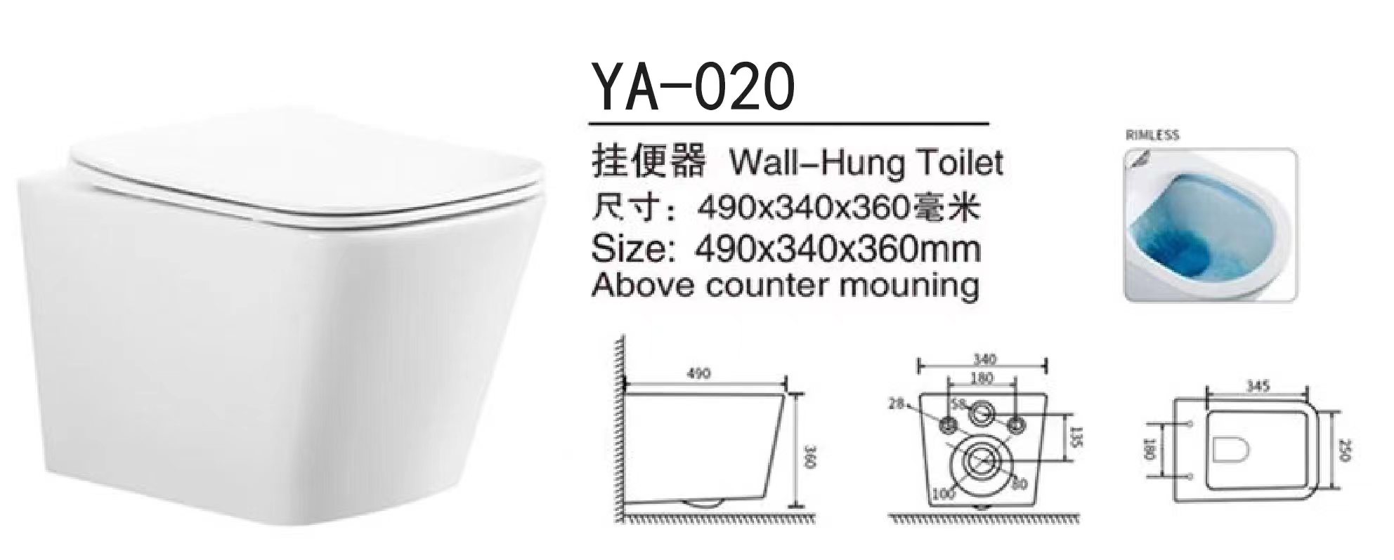 Wall Hung Toilet