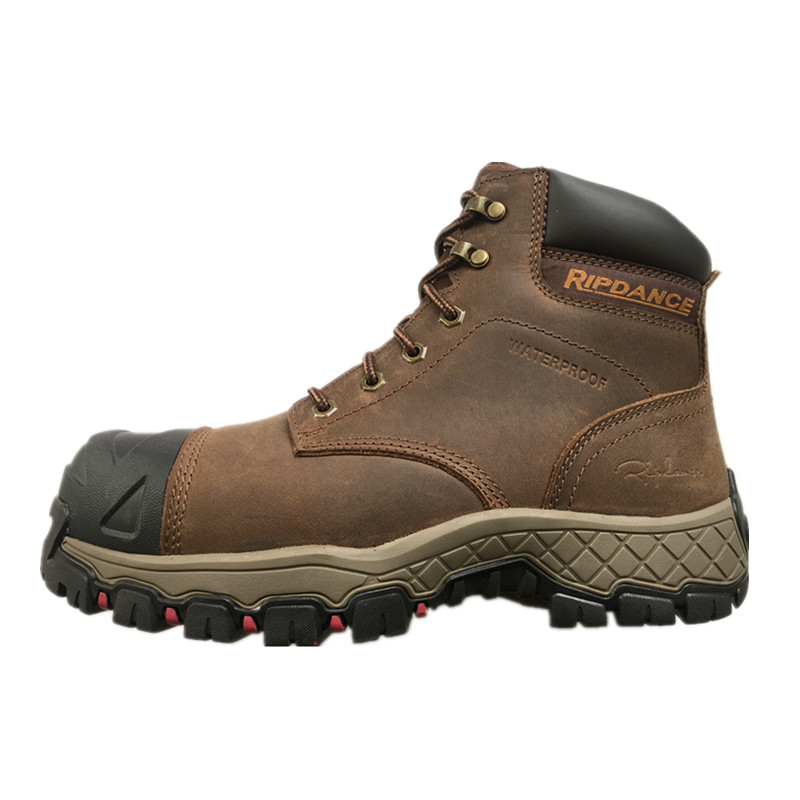 6" leather waterproof/anti smashing safety boots
