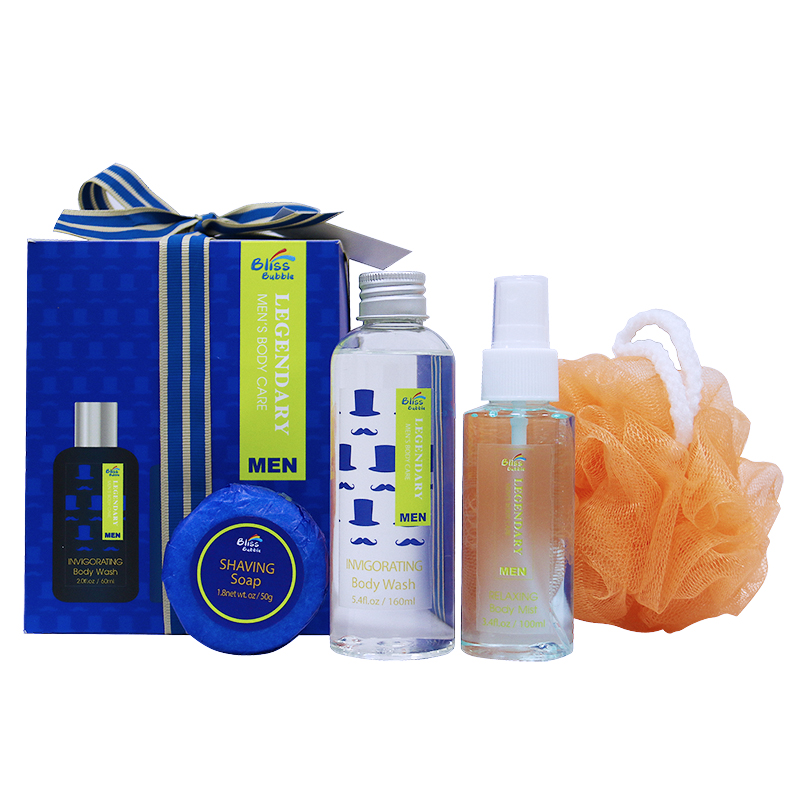 Source factory wholesale men's clean bath gift box customization
