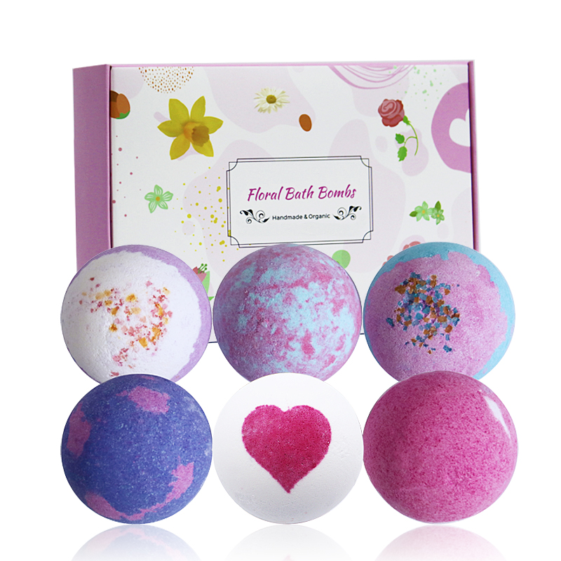 Source factory wholesale spherical explosive salt bath bomb bubble bath customization
