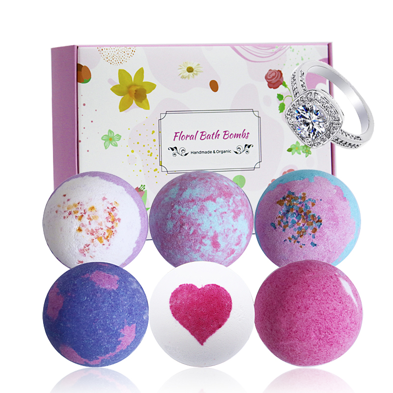 Source factory wholesale spherical explosive salt bath bomb bubble bath customization