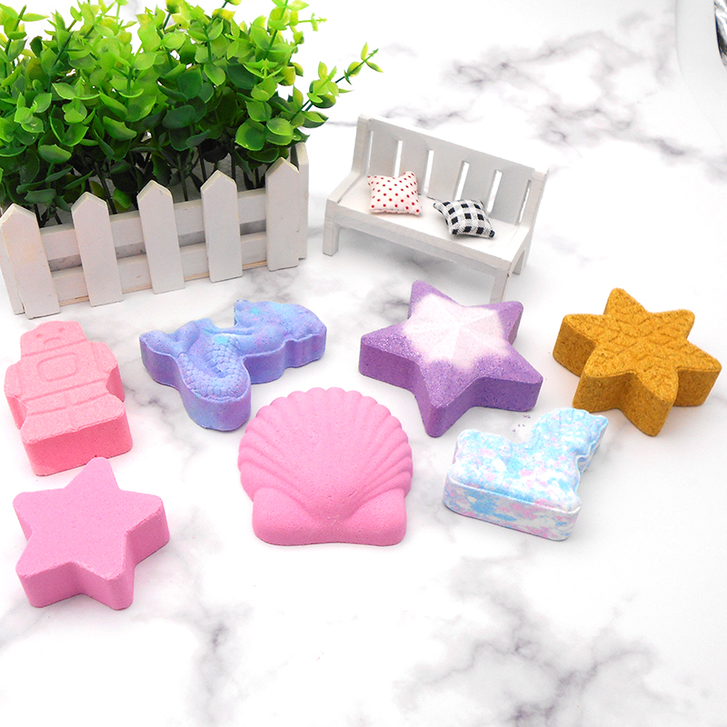 Wholesale Custom l Vegan 100g Organic Bath Bombs Set Fizzies For Bubble And Spa Bath