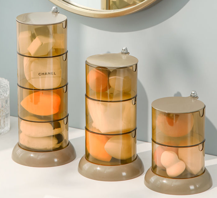 Beauty egg storage rotary multi-layer storage box