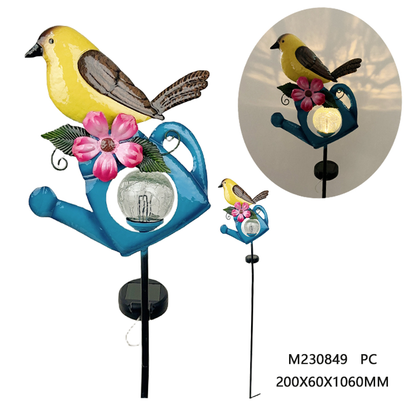 Metal solar stake