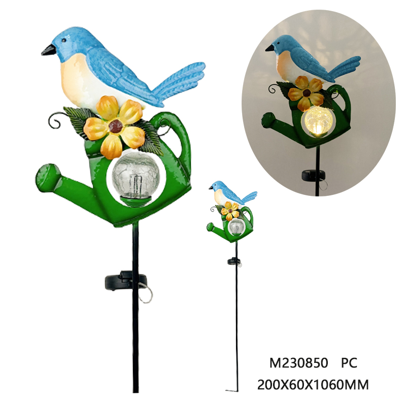 Metal solar stake
