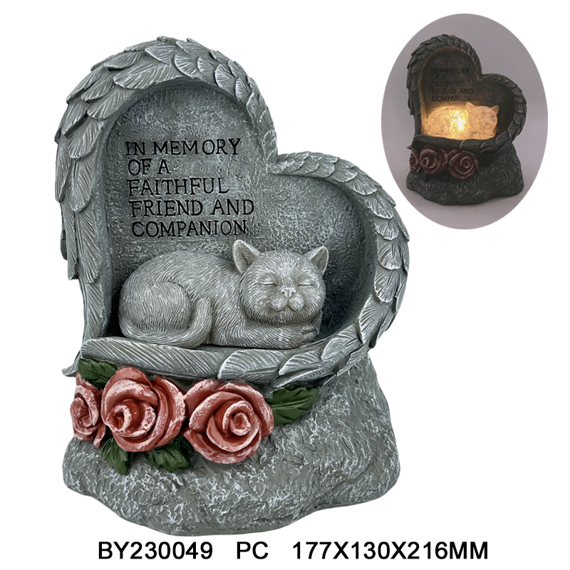Garden resin solar light