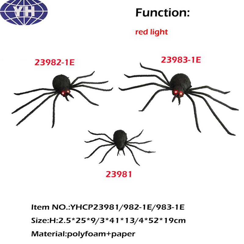 Spider with different size