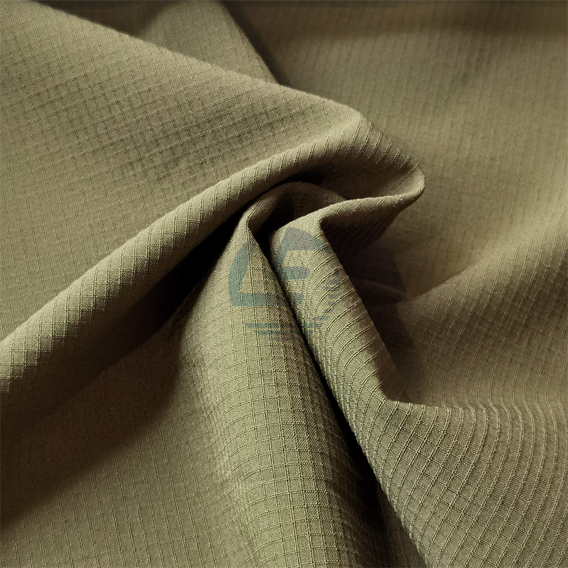 OBLSW4063 Four ways polyester 75D/40D spandex ripstop fabric for pants