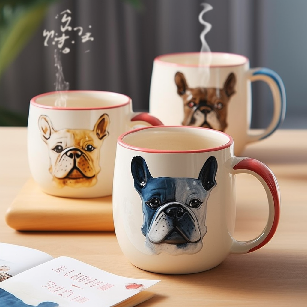 Cartoon-themed breakfast cup