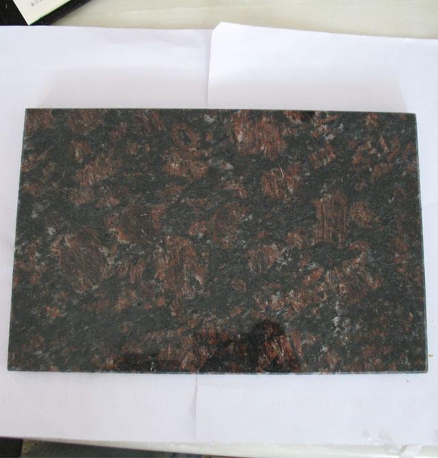 Tan Brown/Black Polished Granite Cladding Stone Wall Tile Facade Panels