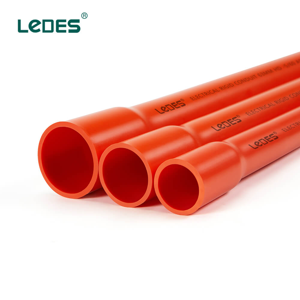 LEDES AS NZS 2053 electrical conduit PVC pipe rigid conduit HD 25mm orange