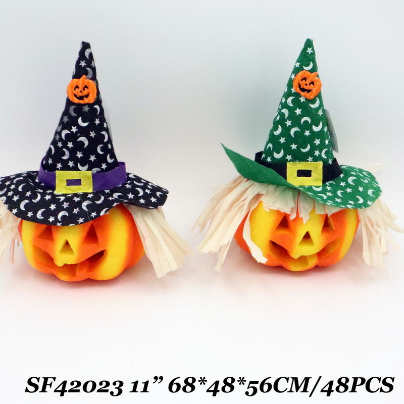 11 Inch Halloween Decor Pumpkin with Light