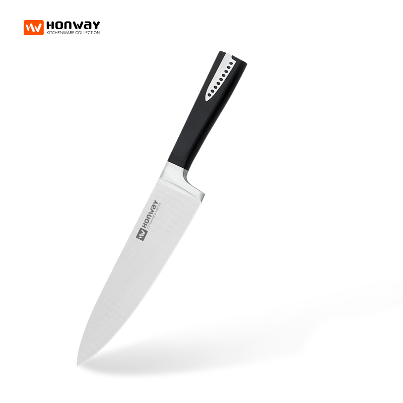 HONWAY 202 classic series - 6pcs forged ABS handle knife set with magnetic acacia block