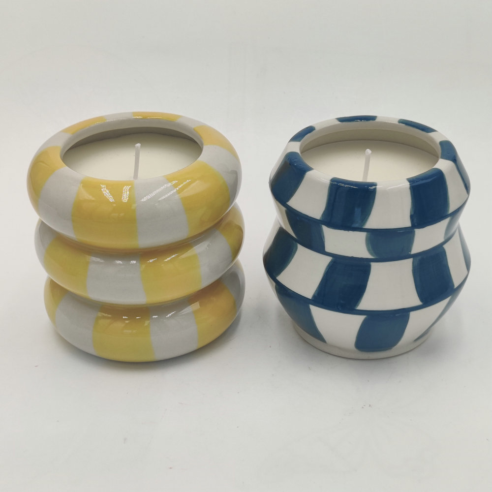 Candle in ceramic jar ceramic candles scented candles fragrance candles