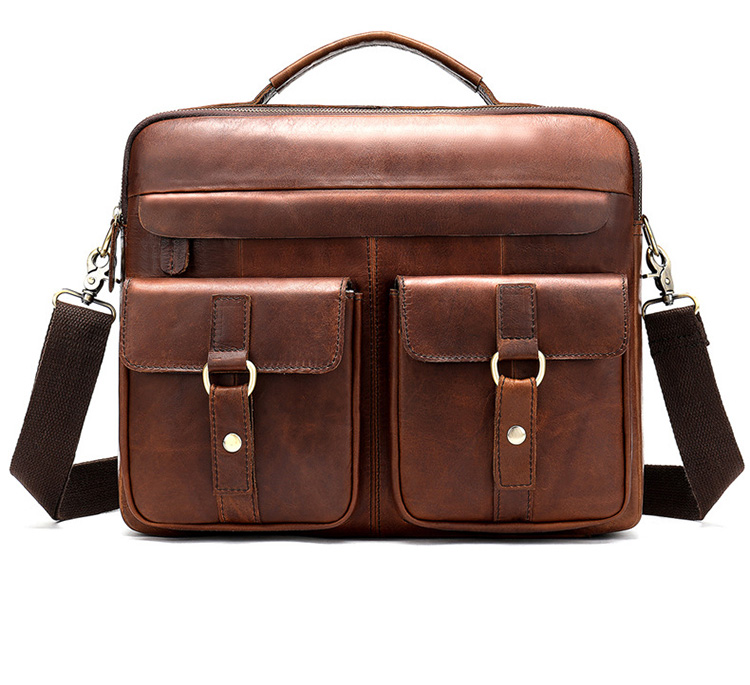 Leather Briefcase Shoulder Laptop Notebook Bag Luxury Briefcases Genuine Leather Women Briefcase
