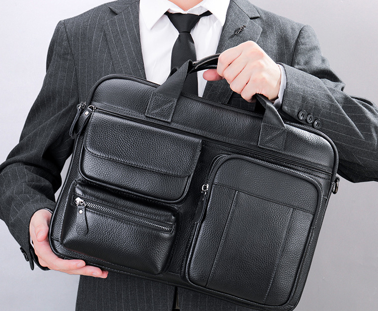 Bag Briefcase Men Crossbody Bag Wholesale Vintage Doctor Bags Men Genuine Leather Briefcase