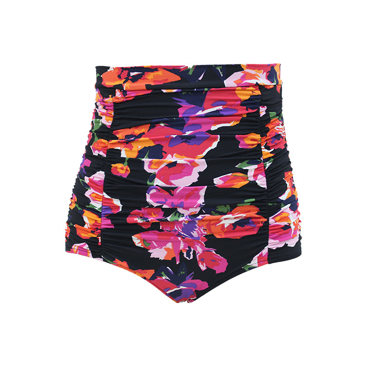 DGLT-1702W-1708W High quality women's fashion swimwear floral printed swim trunks high waist briefs