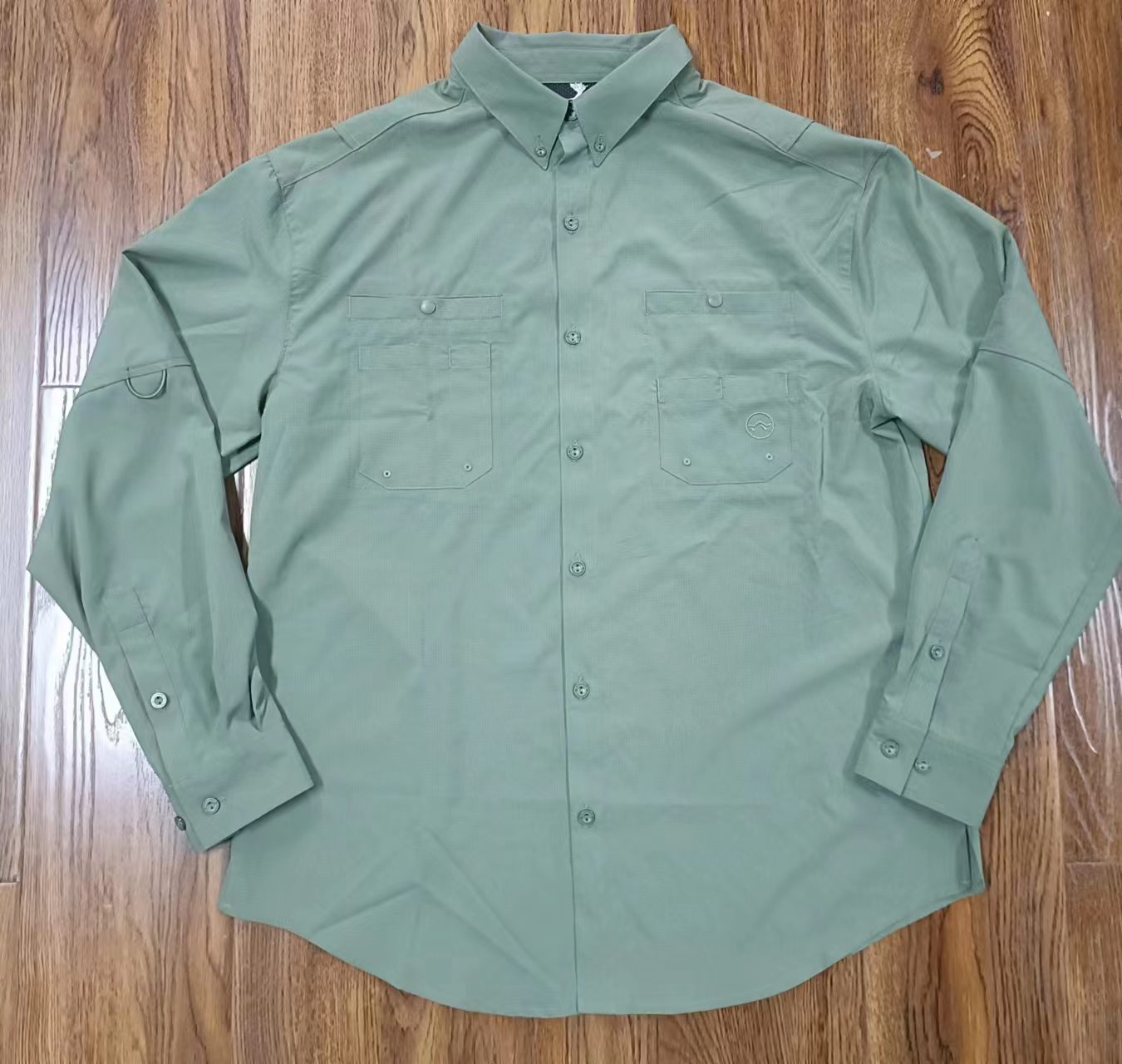 Custom Logo Men's Sun Protection Shirt Quick Dry Cooling Fishing Shirts
