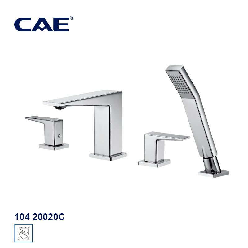CAE Double-handle 4-hole shower/bath mixer 104 20020C