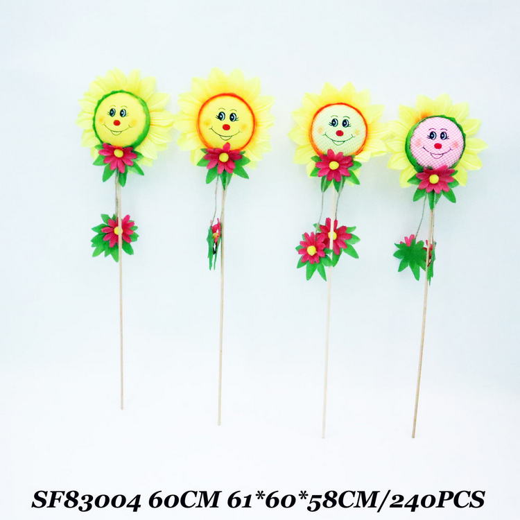 24 Inch Garden Decoration Sunflower Pick 4 Assts.